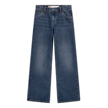 Blugi baggy cu model uni