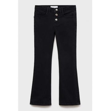 Blugi bootcut cu nasturi