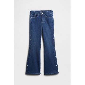Blugi cu croiala bootcut si tinte