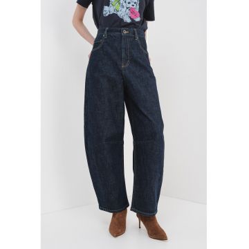 Blugi mom-fit cu 5 buzunare