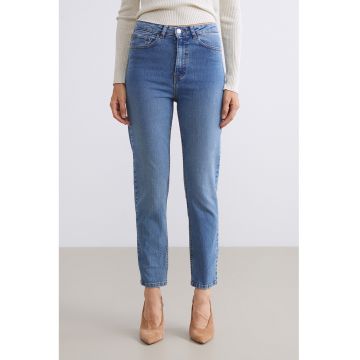 Blugi mom slim fit