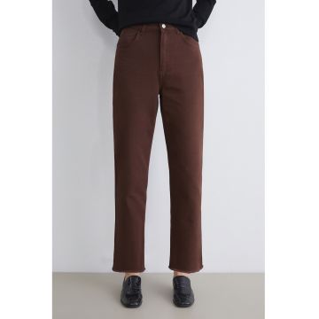 Blugi regular fit cu talie medie