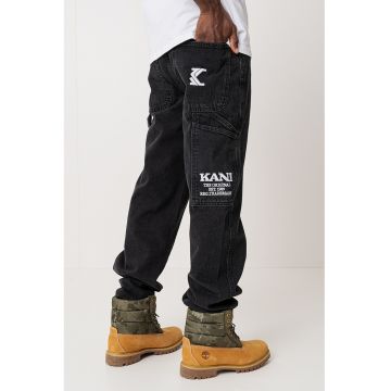 Blugi relaxed fit cu logo