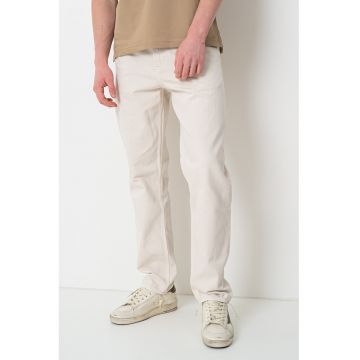 Blugi relaxed fit cu talie medie