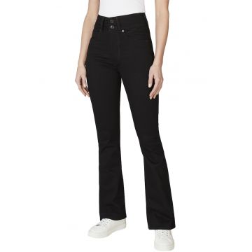 Blugi skinny cu croiala evazata