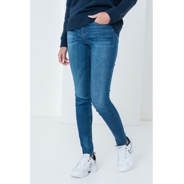 Blugi skinny cu talie medie