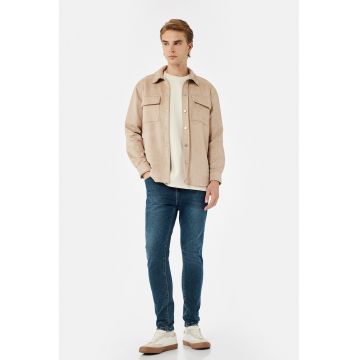 Blugi skinny cu talie medie
