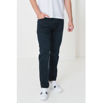 Blugi slim fit cu talie joasa