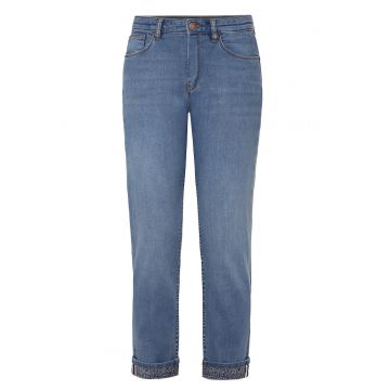 Blugi slim-fit cu talie medie