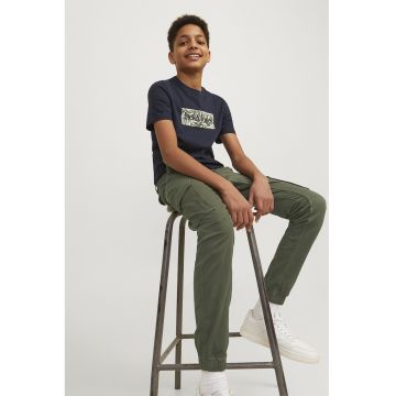 Pantaloni cargo din amestec de bumbac organic