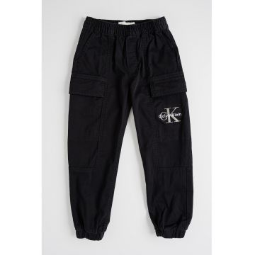 Pantaloni de trening cargo cu talie elastica