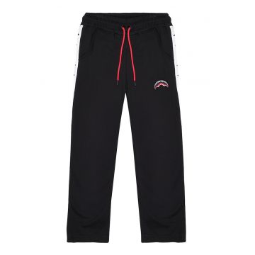 Pantaloni de trening cu croiala dreapta si snur de ajustare Next Level