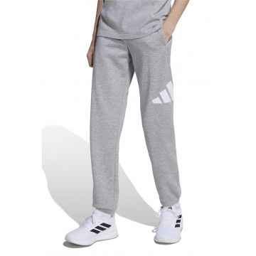 Pantaloni de trening cu logo si snur in talie