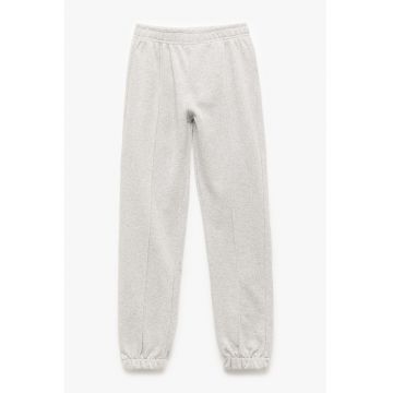 Pantaloni de trening cu model uni si talie elastica