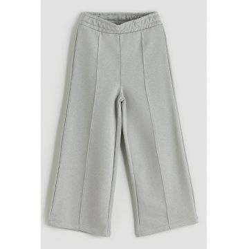 Pantaloni de trening din amestec de bumbac cu banda elastica in talie