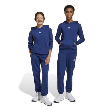 Pantaloni de trening din amestec de bumbac cu snur de ajustare