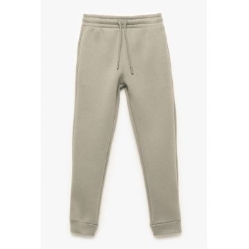 - Pantaloni de trening din amestec de bumbac cu snur