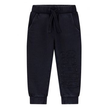 Pantaloni de trening din bumbac cu detaliu logo