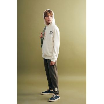 Pantaloni de trening regular fit din amestec de bumbac