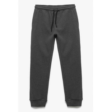 Pantaloni de trening regular fit din amestec de bumbac