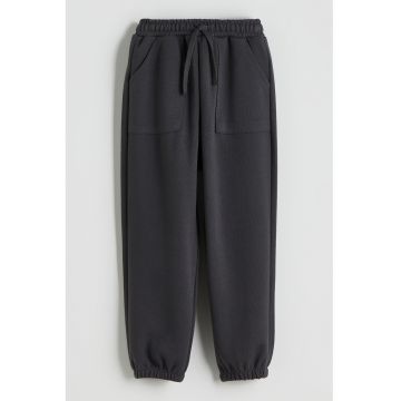 Pantaloni de trening uni cu snur