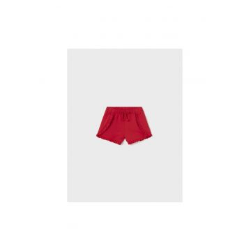 Pantaloni lungi -  302032464 - Bumbac - Elastan - Rosu