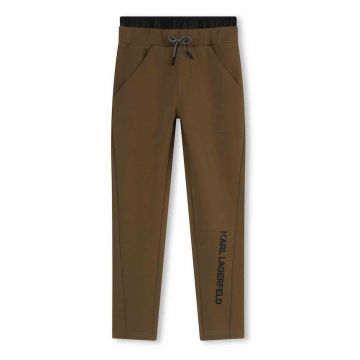 Pantaloni sport cu imprimeu logo