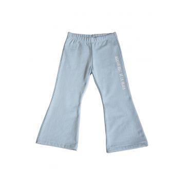 Pantaloni sport evazati cu talie elastica
