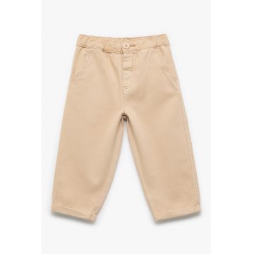 Pantaloni uni cu croiala ampla