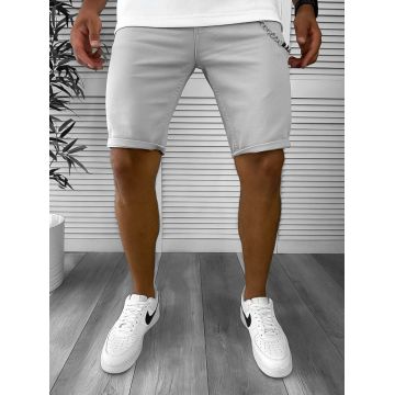 Blugi barbati scurti conici gri 12800 H3-2 Blugi barbati scurti conici gri 12800 H3-2