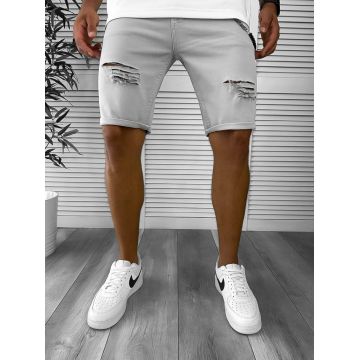 Blugi barbati scurti conici gri 12801 D3-3.3 Blugi barbati scurti conici gri 12801 D3-3.3