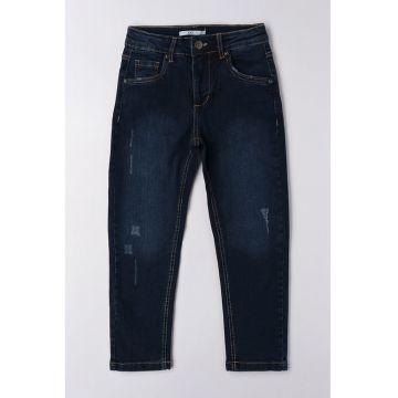 Blugi conici cu aspect decolorat