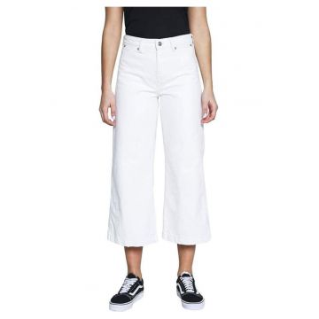 Blugi crop cu croiala ampla Groove -