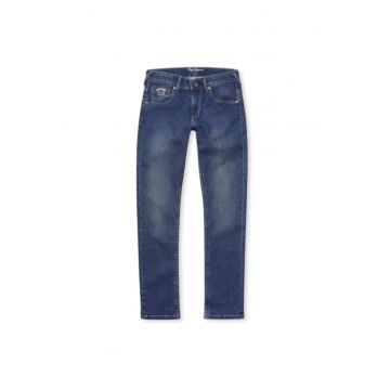 Blugi cu aspect decolorat -