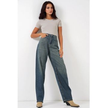 Blugi dama  BDART - croiala dreapta - bleumarin - denim