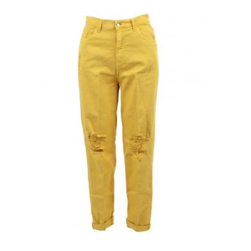 Blugi dama -  Bumbac/Elastan - Galben - W30-L30