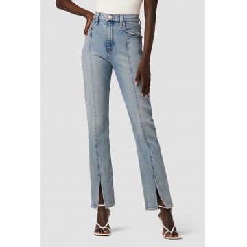 Blugi din denim premium - cu croială dreaptă și îngustă - aspect de prespălare
