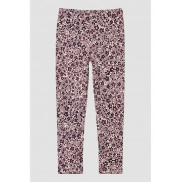 Colanti din fleece cu imprimeu floral