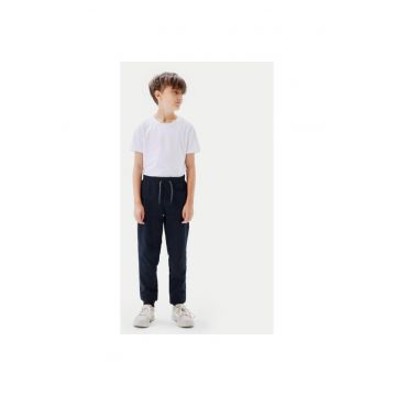 Pantaloni baieti -  208860413 - Bumbac organic/Poliester - Albastru