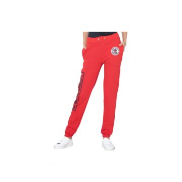 Pantaloni de trening cu imprimeu logo -