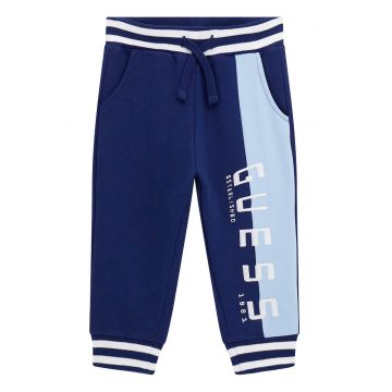 Pantaloni de trening cu snur de ajustare si broderie logo