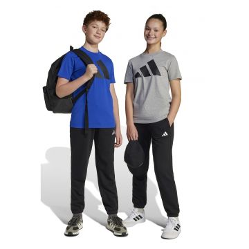 Pantaloni de trening din amestec de bumbac cu snur de ajustare