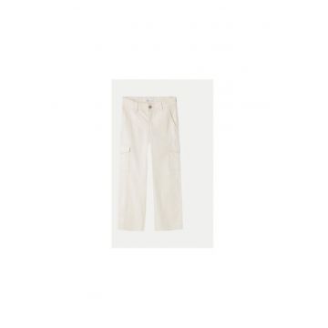 Pantaloni fete -  304434259 - Bumbac - Bej