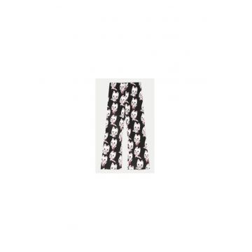 Pantaloni fete -  304483172 - Bumbac - Negru