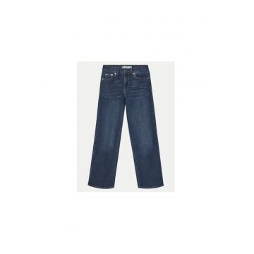 Pantaloni fete -  305163295 - Bumbac/Poliester - Albastru