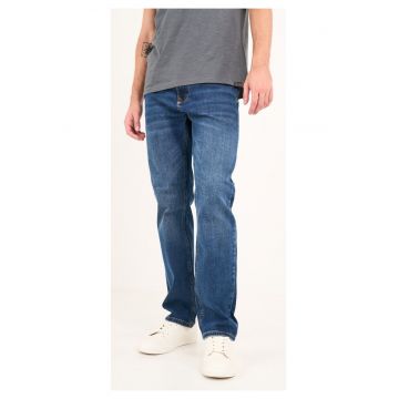 Pantaloni lungi barbati -  denim - albastru inchis - 31x32