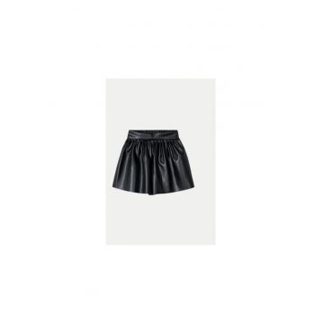 Pantaloni scurti fete -  304297496 - Poliuretan/Poliester - Negru