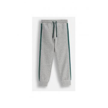 Pantaloni sport cu benzi contrastante