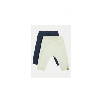 Set 2 pantaloni copii -  304434198 - Bumbac organic - Bej