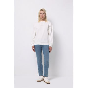 Blugi crop slim fit cu talie medie Blugi crop slim fit cu talie medie